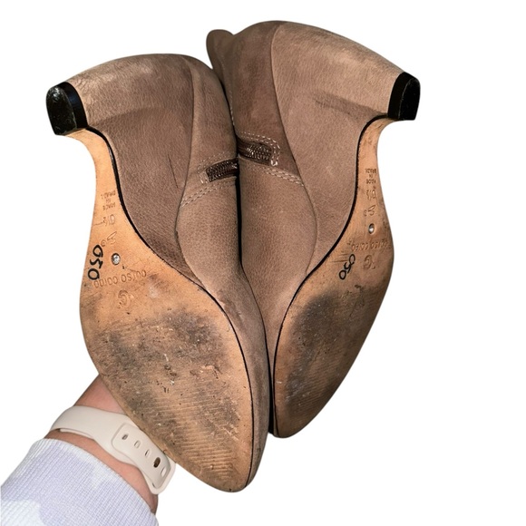 Corso Como Tan Leather Wedge Ankle Boot Size 6.5 - Picture 7 of 7